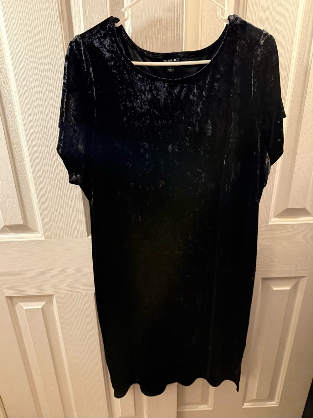 torrid Black Velvet Midi Dress